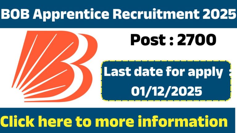 Bank of Baroda Apprentice Recruitment 2025