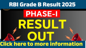 RBI Grade B Result 2025