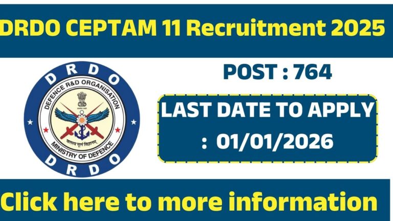 DRDO CEPTAM 11 Recruitment 2025