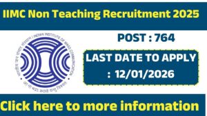IIMC Non Teaching Recruitment 2025