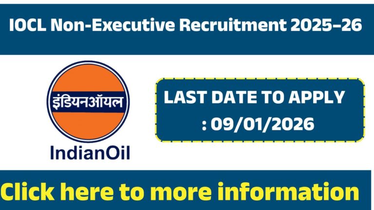 IOCL Non-Executive Recruitment 2025–26